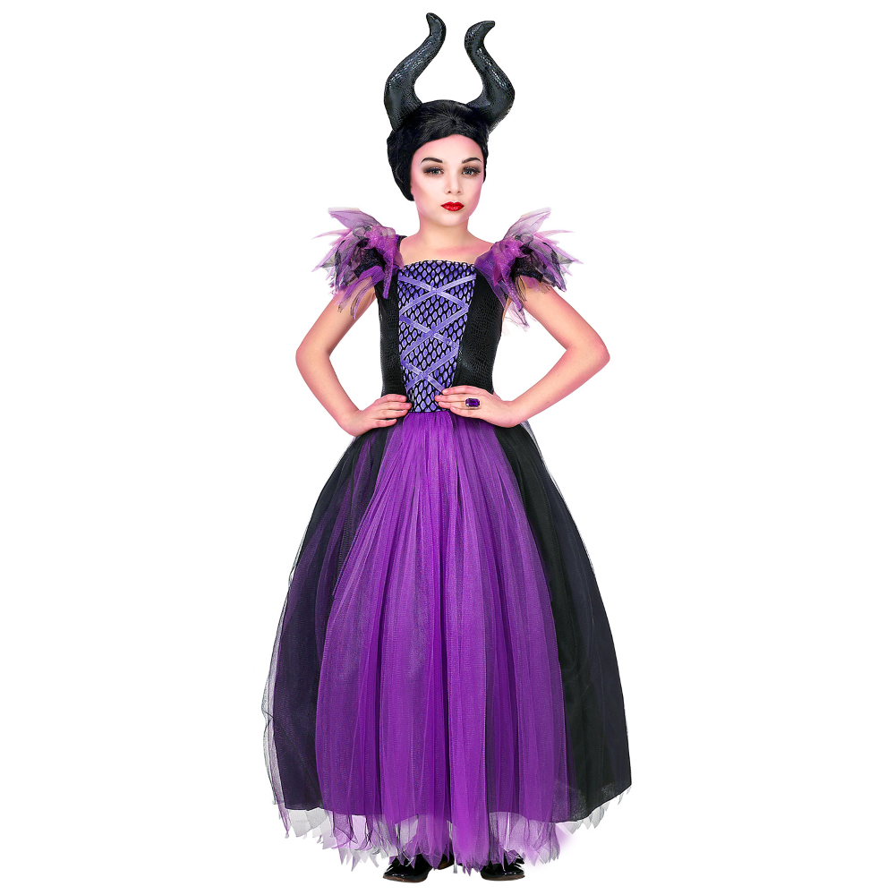 Costume Halloween Carnevale Donna Maleficent Licenza Disney