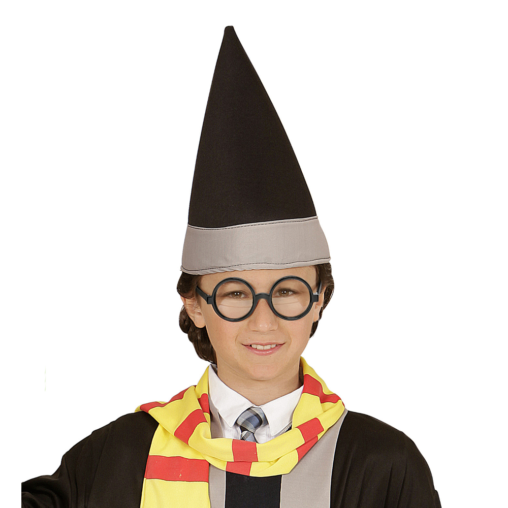 CARNEVALE Vestito Harry Potter con occhiali e bacchetta 8-10 anni
