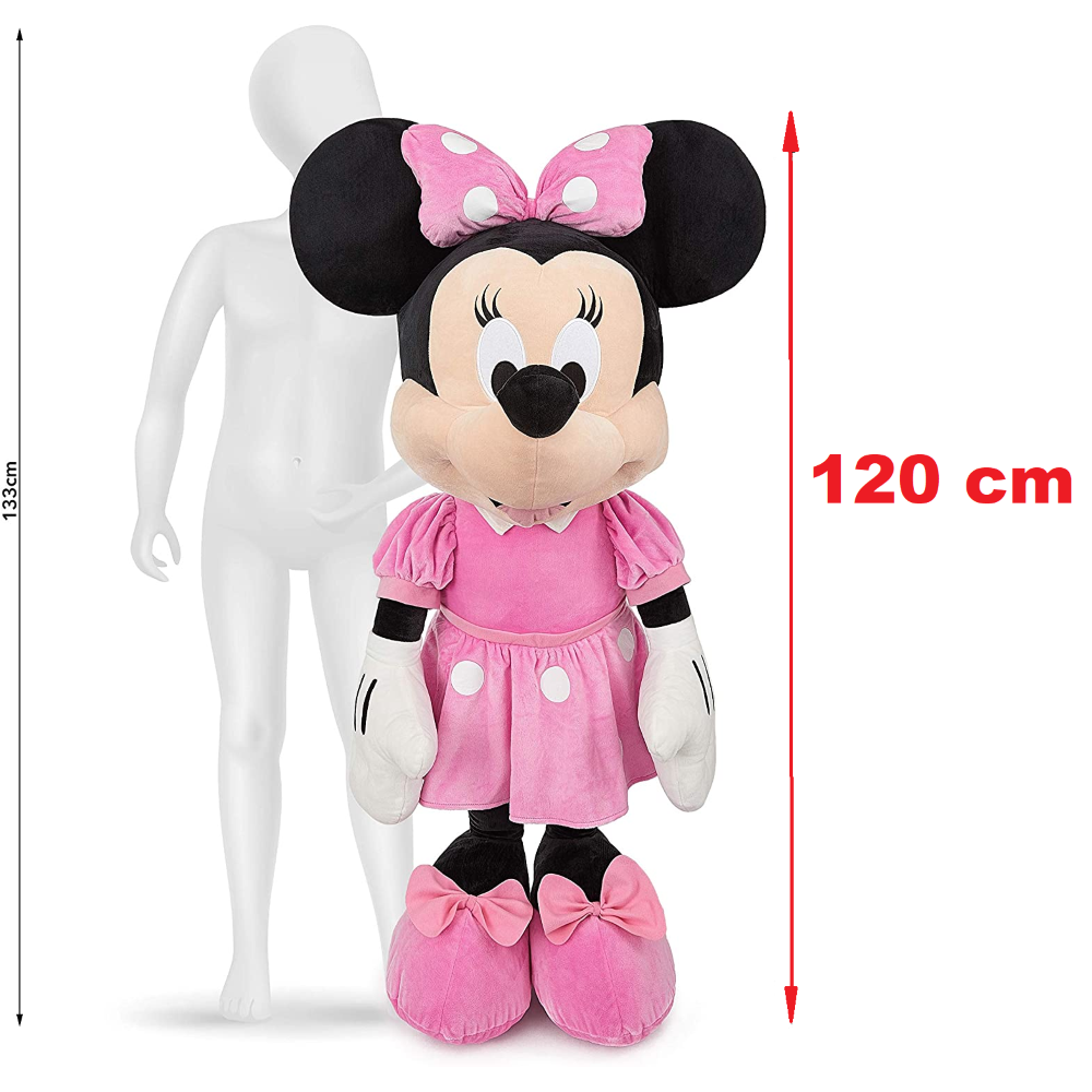 SIMBA Peluche Géante Minnie 120 cm Disney pas cher 