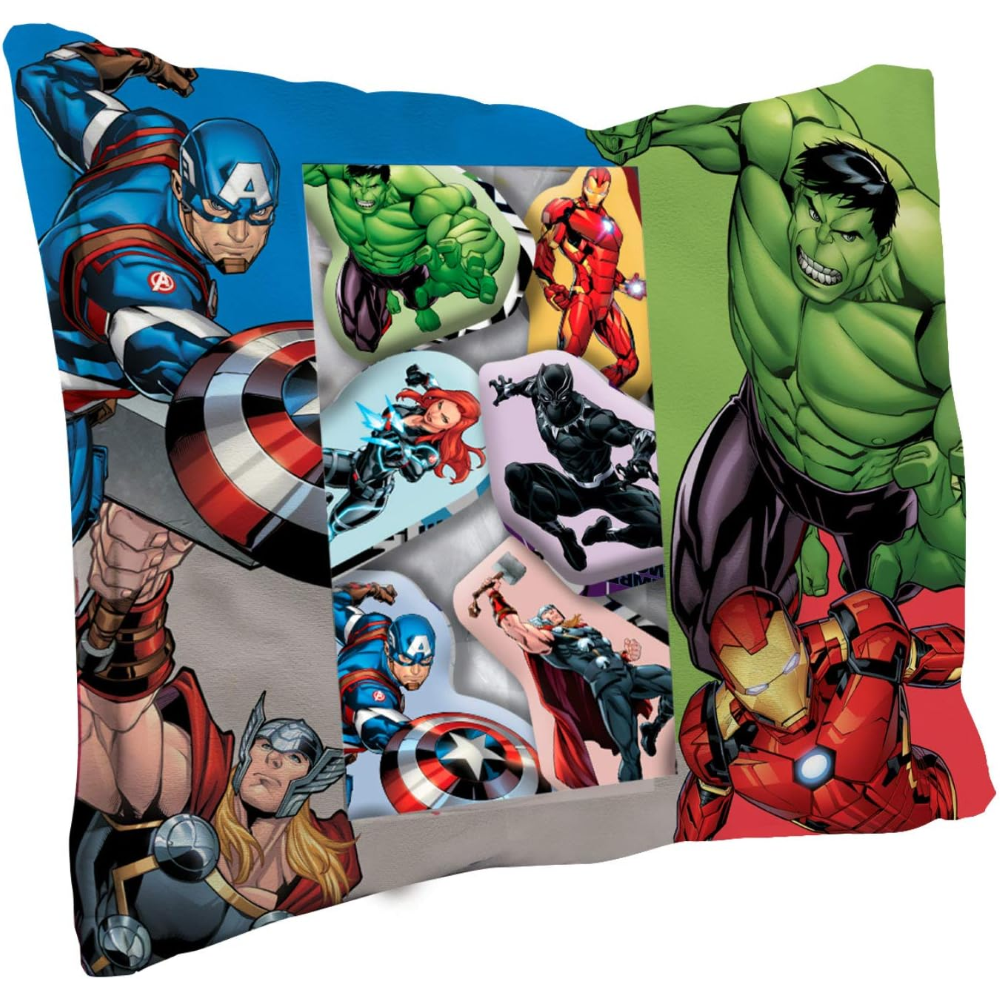 Cuscino Arredo Quadrato Disney, Marvel in vari personaggi Avengers, St –  MINA Store