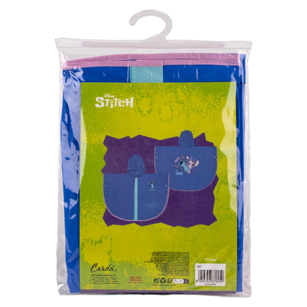 Poncho Anti Pioggia Lilo & Stitch Impermeabile per bambini Disney