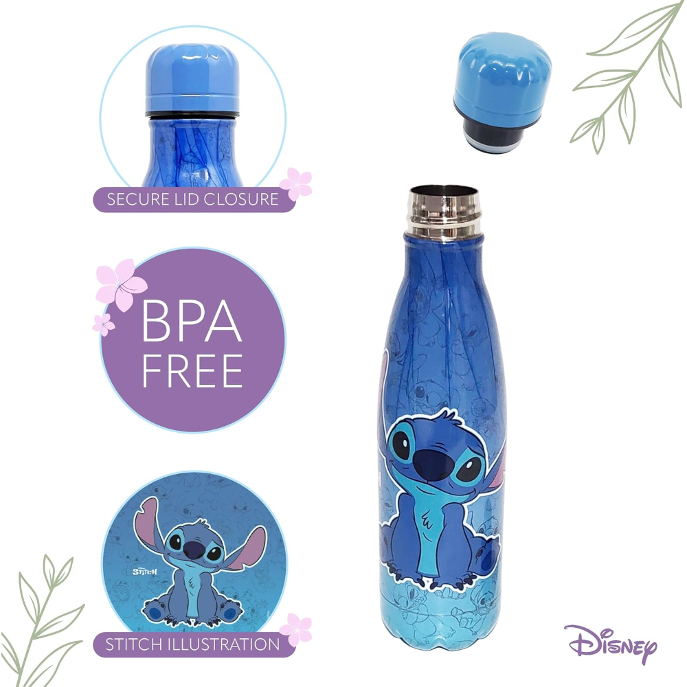 Disney Lilo & Stitch - Borraccia blu in acciaio inox, 500 ml, per palestra,  yoga, scuola : : Sport e tempo libero