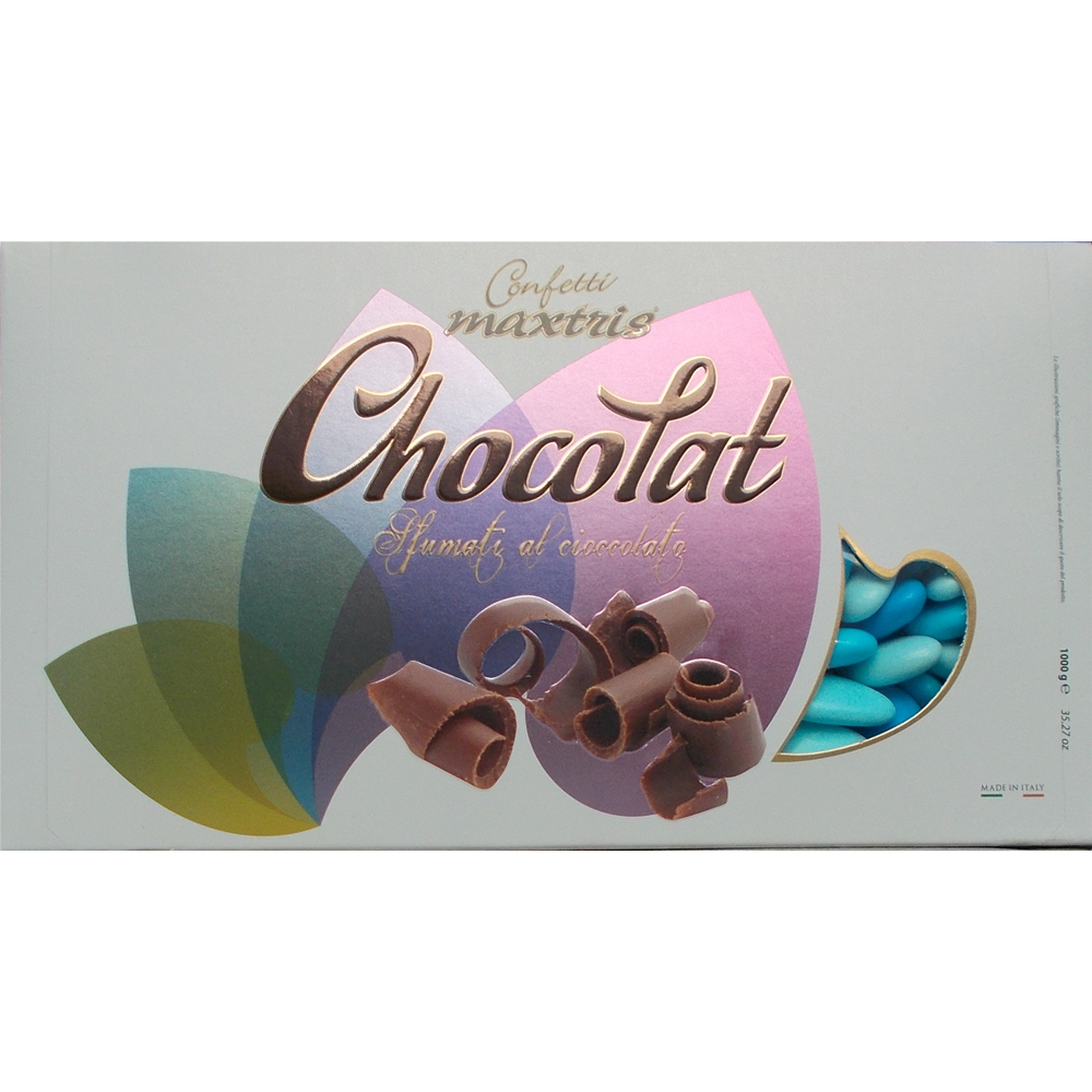 Confetti Le Dolci Stelle Celeste al Cioccolato Confezionati Singolarmente -  Celeste - Italiana Confetti Maxtris
