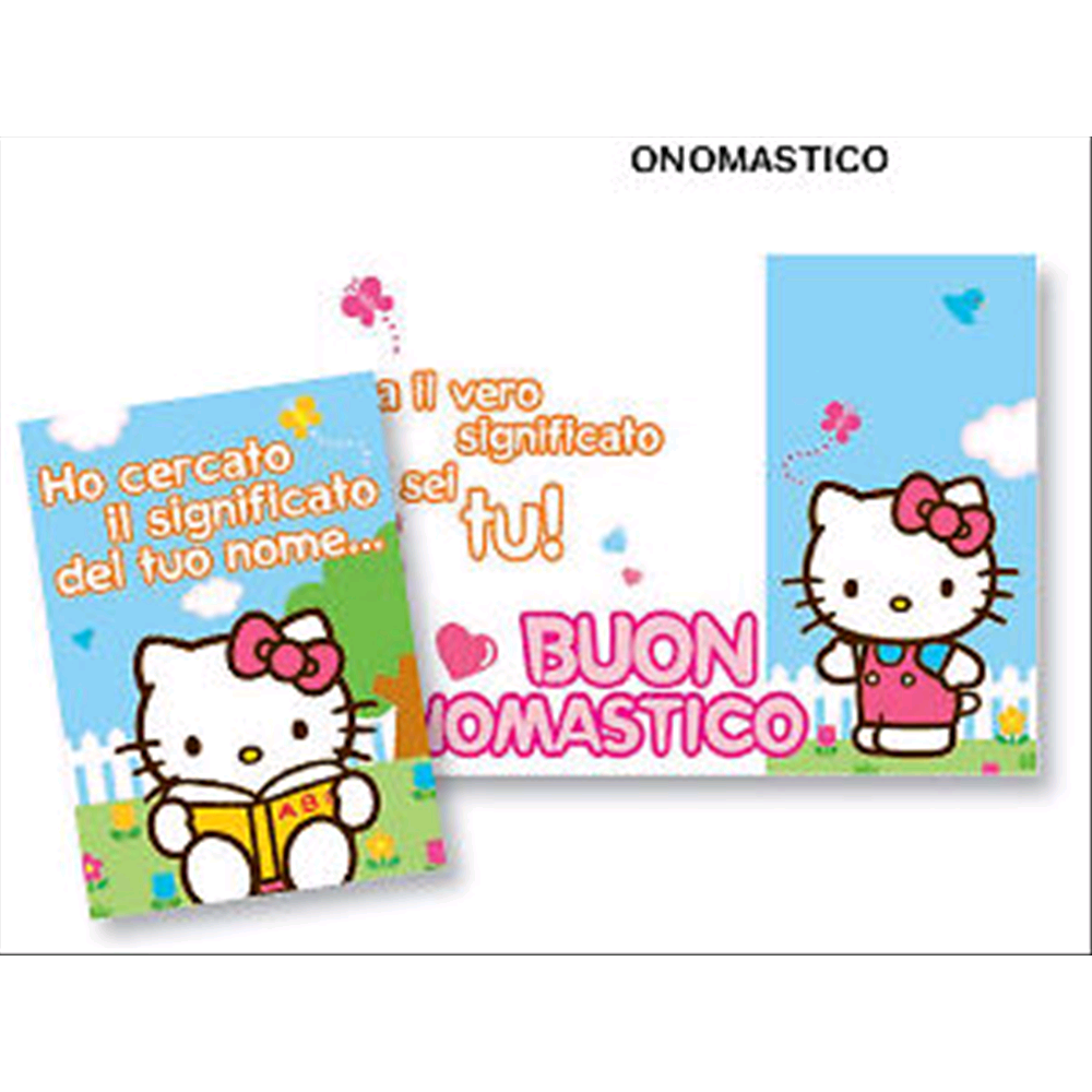 Biglietti Auguri Di Natale Hello Kitty.Cartoon Group Italia Biglietto Auguri Disney Hello Kitty Onomastico Hello Kitty Biglietti Aug Oggettistica Cancelleria