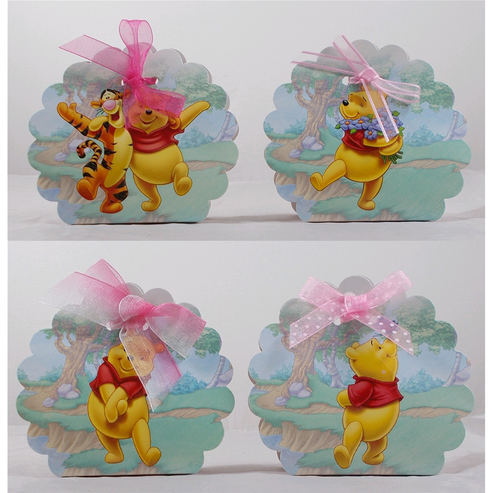 Scatoline Winnie The Pooh portaconfetti Disney nascita o battesimo